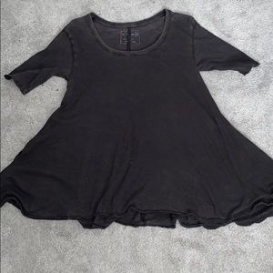 Flowy Dark Gray Brown Shirt